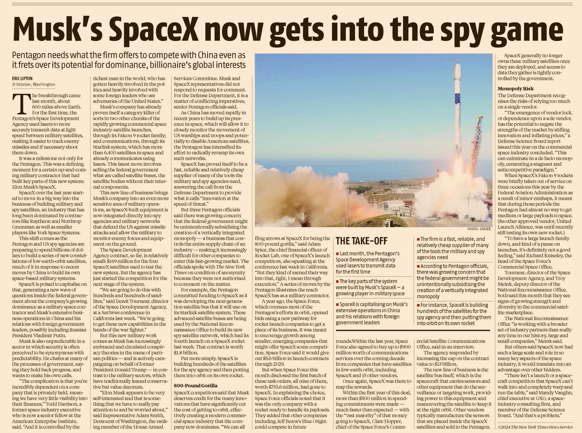 SpaceX/Starlink are extensions of the US state. India should treat them as such.