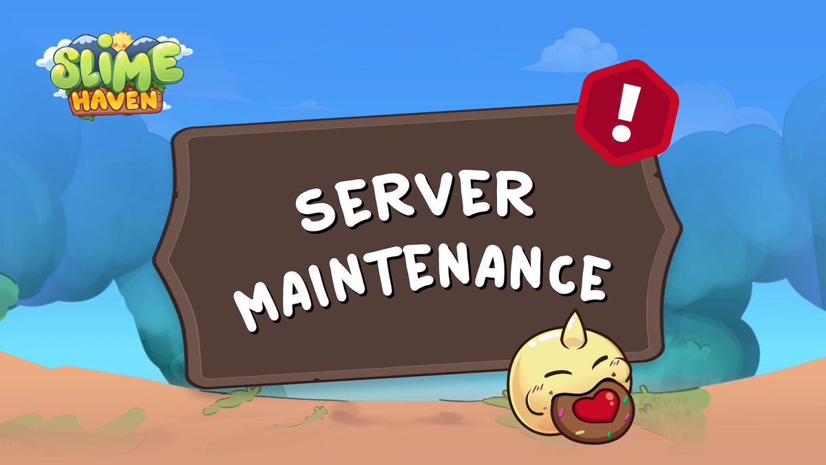 slime_haven's tweet photo. Attention!

Slime Haven will be undergoing maintenance Today at 3:00 AM UTC. 

The game will be unavailable as we add new features to improve your experience. 

Thank You! https://t.co/KTRlaQ8zWA