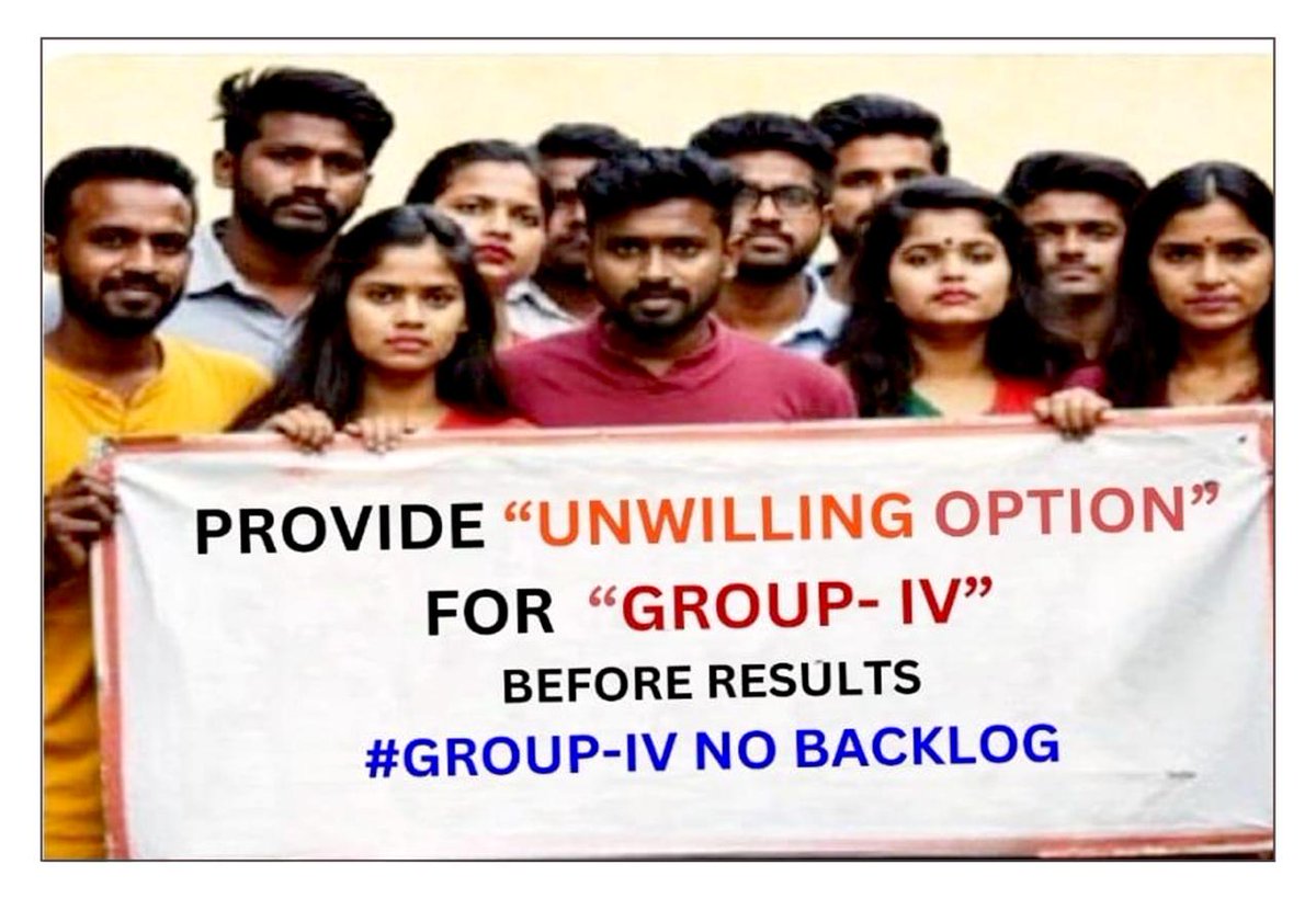 HARIGOU75359768's tweet photo. @Bhatti_Mallu @OffDSB @Bmaheshgoud6666 @RamMohanINC గ్రూప్ 4 ఫలితాలు ప్రకటించే ముందు అన్విల్లింగ్ ఎడిట్ ఆప్షన్ ఇవ్వడం ద్వారా బ్యాక్ లాక్ పోస్టులు మిగలకుండా దాదాపు 3వేల కుటుంబాలకు న్యాయం జరుగుతుంది.ఇందులో జీవో46వల్ల నష్టపోయిన చాలామందికి న్యాయం జరుగుతుంది🙏మీకు పుణ్యం ఉంటుంది🙏🥲 https://t.co/hqulMPA3mL