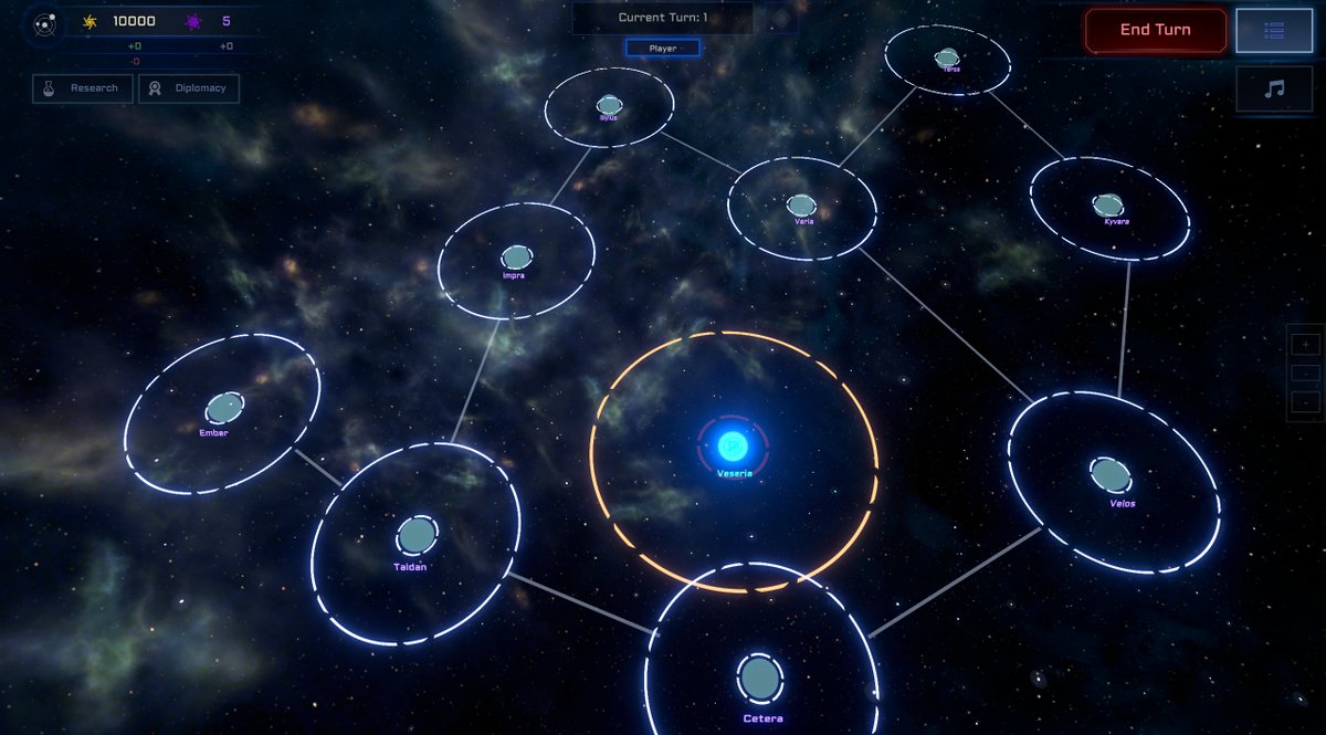ProjectEmber's tweet photo. The first pass on Project Ember's integrated Star Map is complete and working great! Check out how the game's starting star system looks so far!
Project Ember's Discord: https://t.co/xhwis2jc1C
#ProjectEmber #SciFi #indiegame #strategygame #turnbased #4x #Space #videogame https://t.co/USCmNEWC17