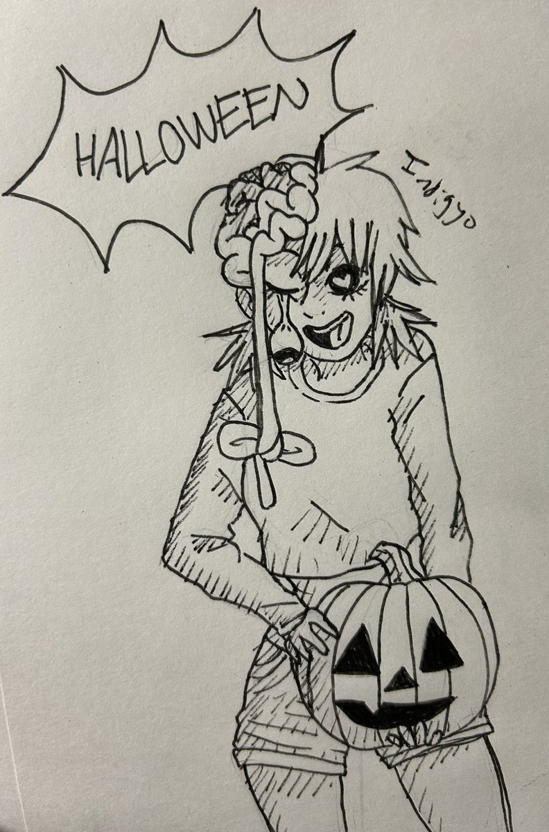 Indigy0's tweet photo. Witchtober Day 31: Halloween #witchtober #witchtober2024 #chainsawmanfanart https://t.co/5kIYjT4RP8