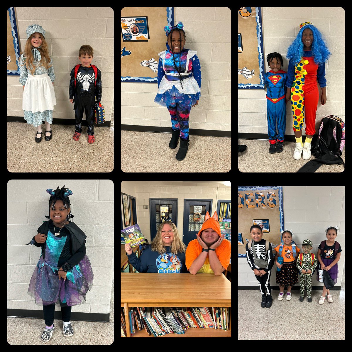 OrrsElementary's tweet photo. “Making good decisions builds great character!” Thank you to everyone who dressed as a character today for #RedRibbonWeek!! We enjoyed seeing everyone’s #extraORRdinary characters!! 🥰📚🥳✈️💛💙🤩 https://t.co/WeHv7O2wW8