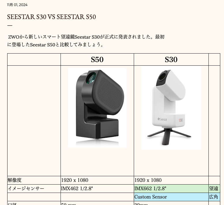 SEESTAR S30 をS50と比較してみましたという記事です
結構違っている？いや同じ？さて。
hdv-blog.blogspot.com/2024/11/seesta…
#seestars30 #seestars50 #zwo