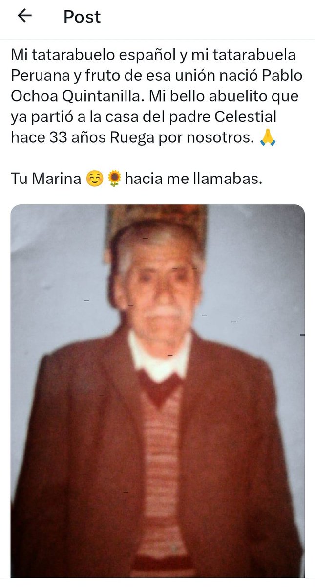 Todos los santos del Señor rueguen por nosotros. Abuelito Pablo Ochoa ruega por nosotros.🙏