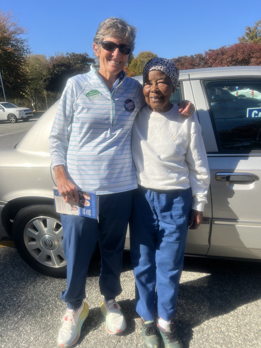 priceyharrison's tweet image. It’s been great hitting the campaign trail this week. Working hard to elect #Democrats up and down the ballot. Pictured below with an excited first time voter and one of my oldest supporters,Kathleen Mitchell. #TurnNCBlue #We’reNotGoingBack ⁦@NCDemParty⁩ #ncpol #HarrisWalz
