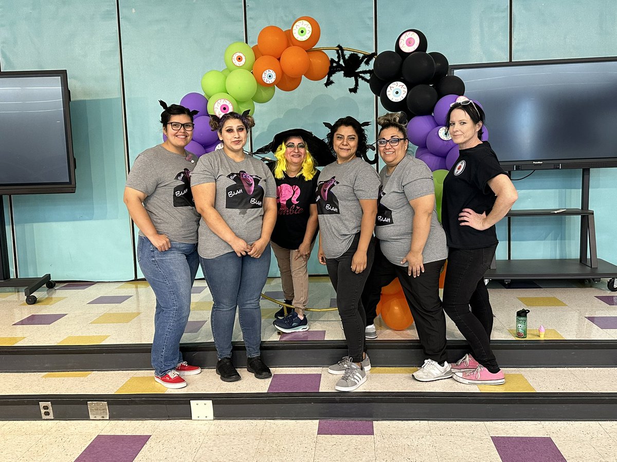 We love our cafeteria staff at Halloween and every other day!#CastleKnights WeArePBV🎃🎃