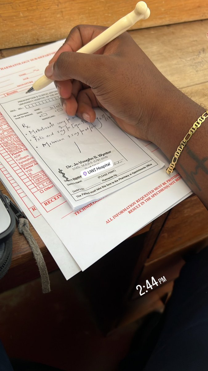 You can guess what clinic I was in today