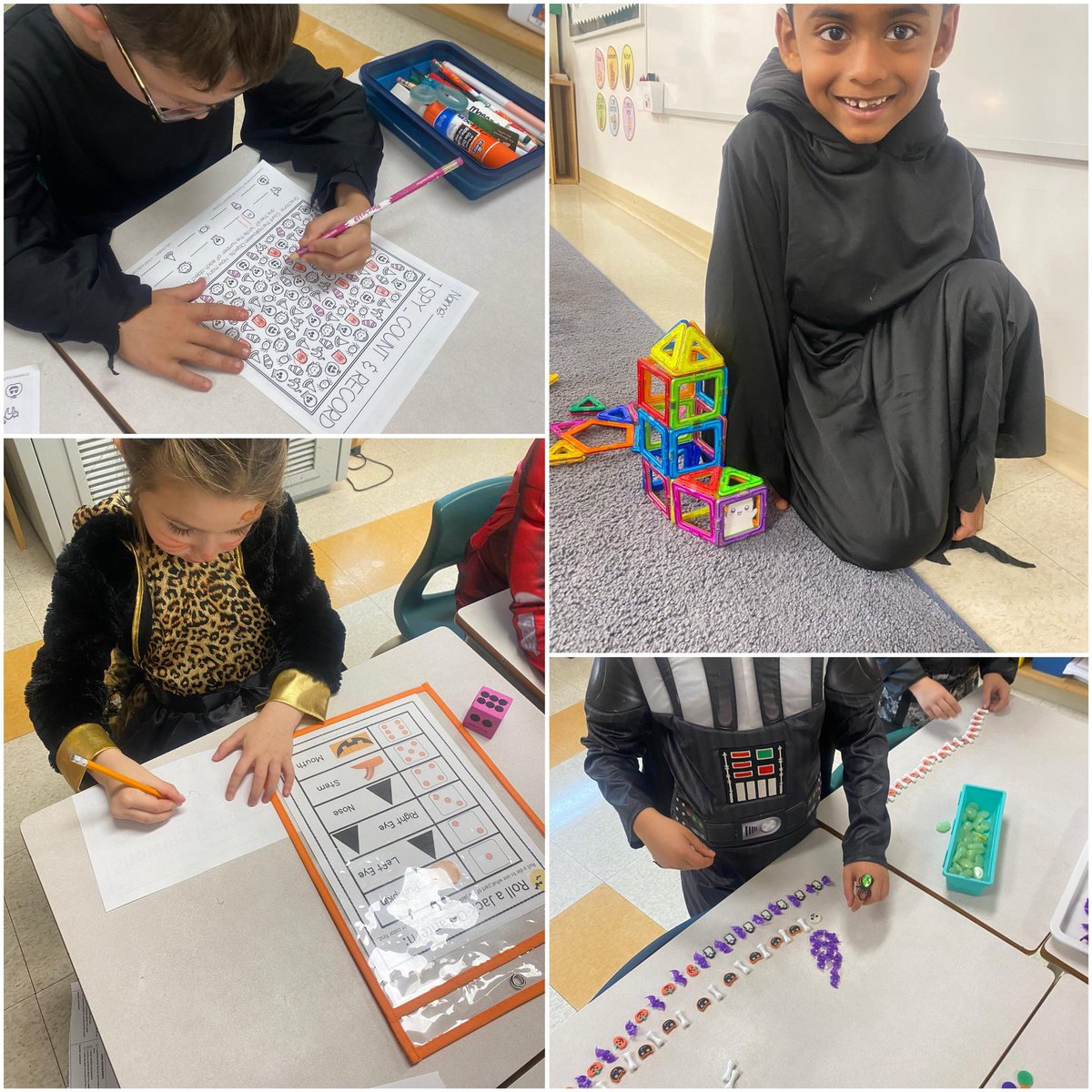 Mrs.Dalrymple (@mrs_dalrymple17) on Twitter photo Halloween themed learning centres this morning! 1) colour and count 2) Halloween pattern making 3) roll and draw a Jack-O-Lantern 4) build a Haunted House structure for a ghost. <a href="/StMaryOCSB/">St. Mary School</a> #ocsbSTEAM #ocsbMath Halloween themed learning centres this morning! 1) colour and count 2) Halloween pattern making 3) roll and draw a Jack-O-Lantern 4) build a Haunted House structure for a ghost. <a href="/StMaryOCSB/">St. Mary School</a> #ocsbSTEAM #ocsbMath