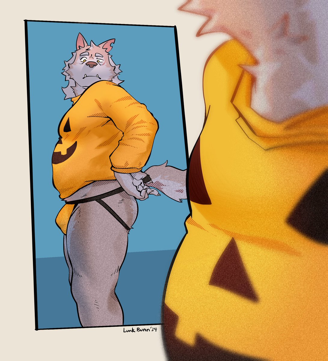 Cw: suggestive AF

Werewolf and Jocktober season 🎃
Happy Halloween!