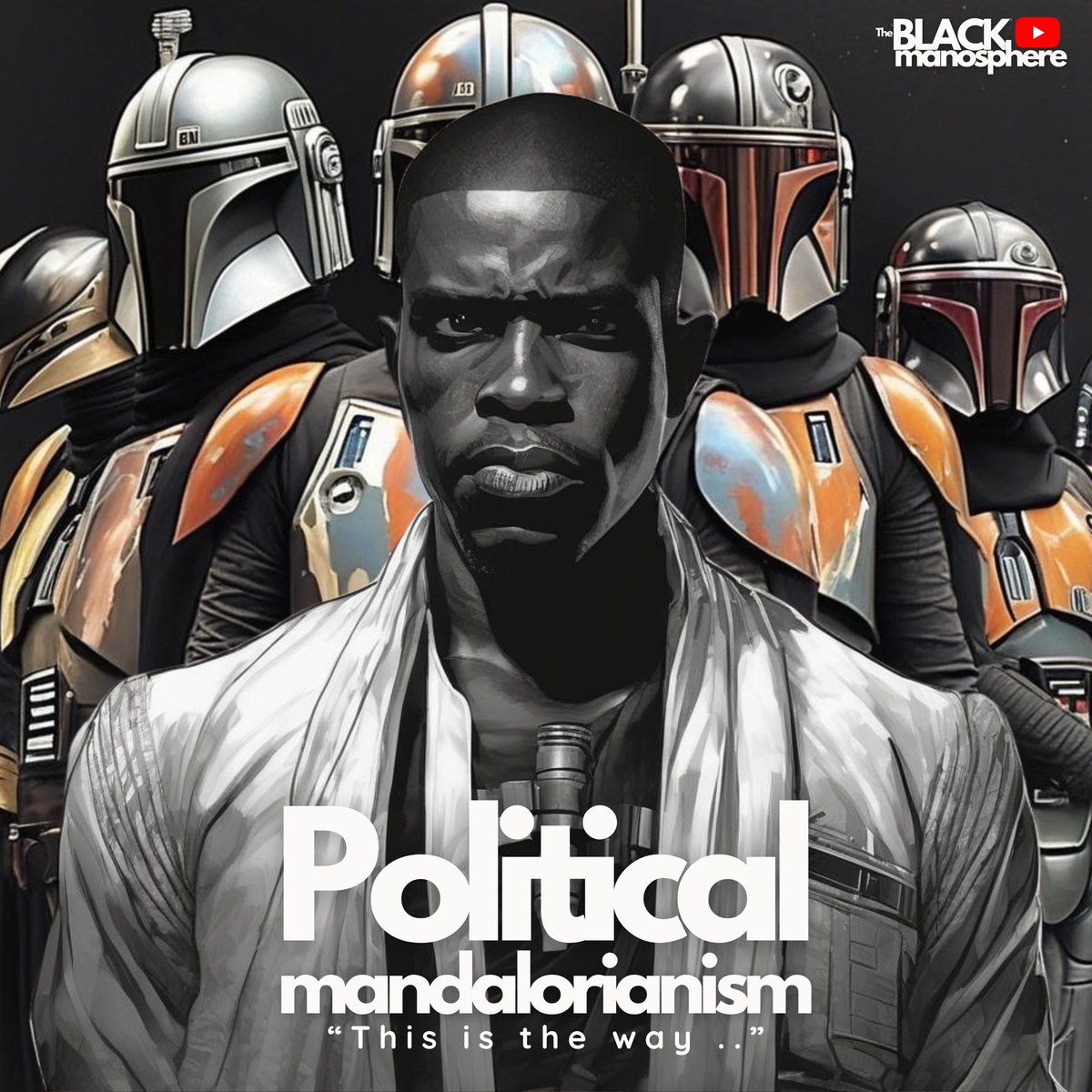 CompNcallous's tweet image. This is the way #blackmen #vote #politicalart #AIart