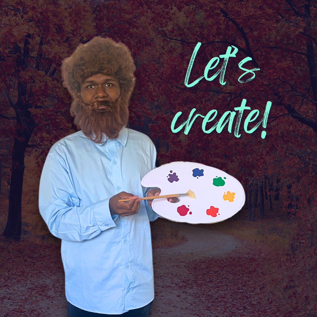 genius2751's tweet photo. I know it’s been a while, but… happy #Halloween. Let’s create, shall we? #BobRoss 🎃🎨 https://t.co/Oy3uBQHB3n