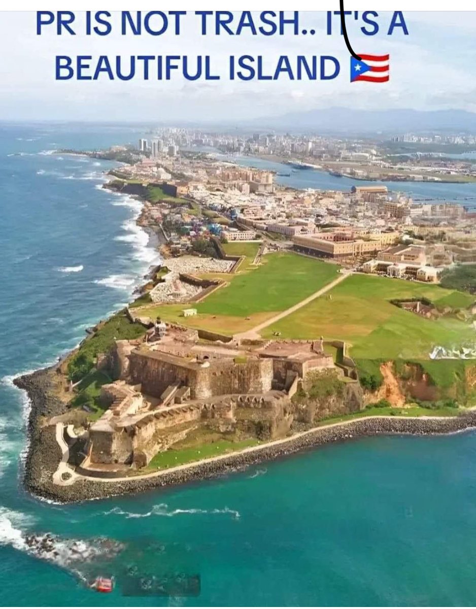 lillycolon101's tweet photo. How can anyone say this beautiful island is garbage. Despicable. Qué viva Puerto Rico! https://t.co/KqYPY3AnpH