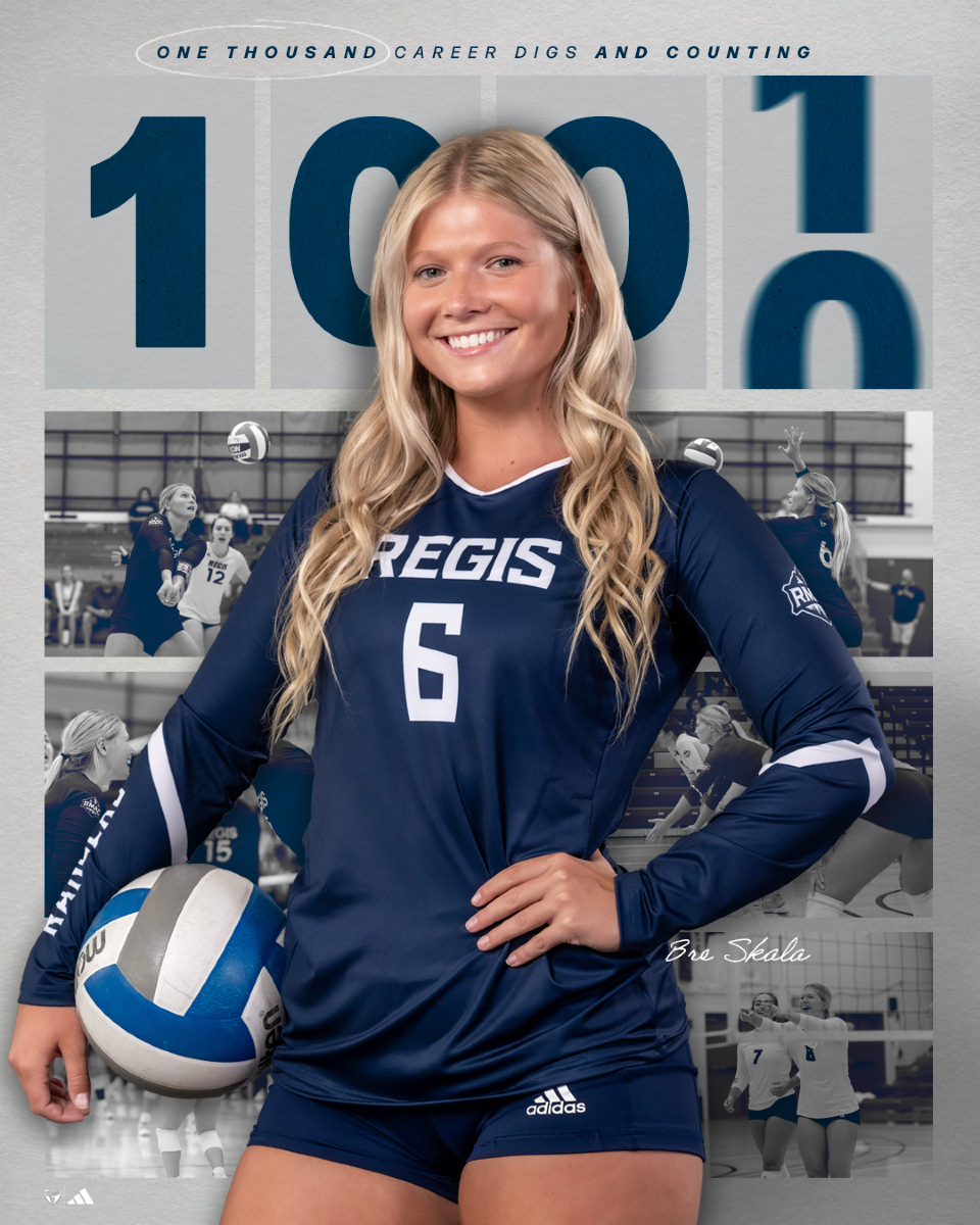 With 15 digs tonight, Bre Skala surpasses 1,000 digs. We're so proud of you!

#RegisVolleyball #RangerUp