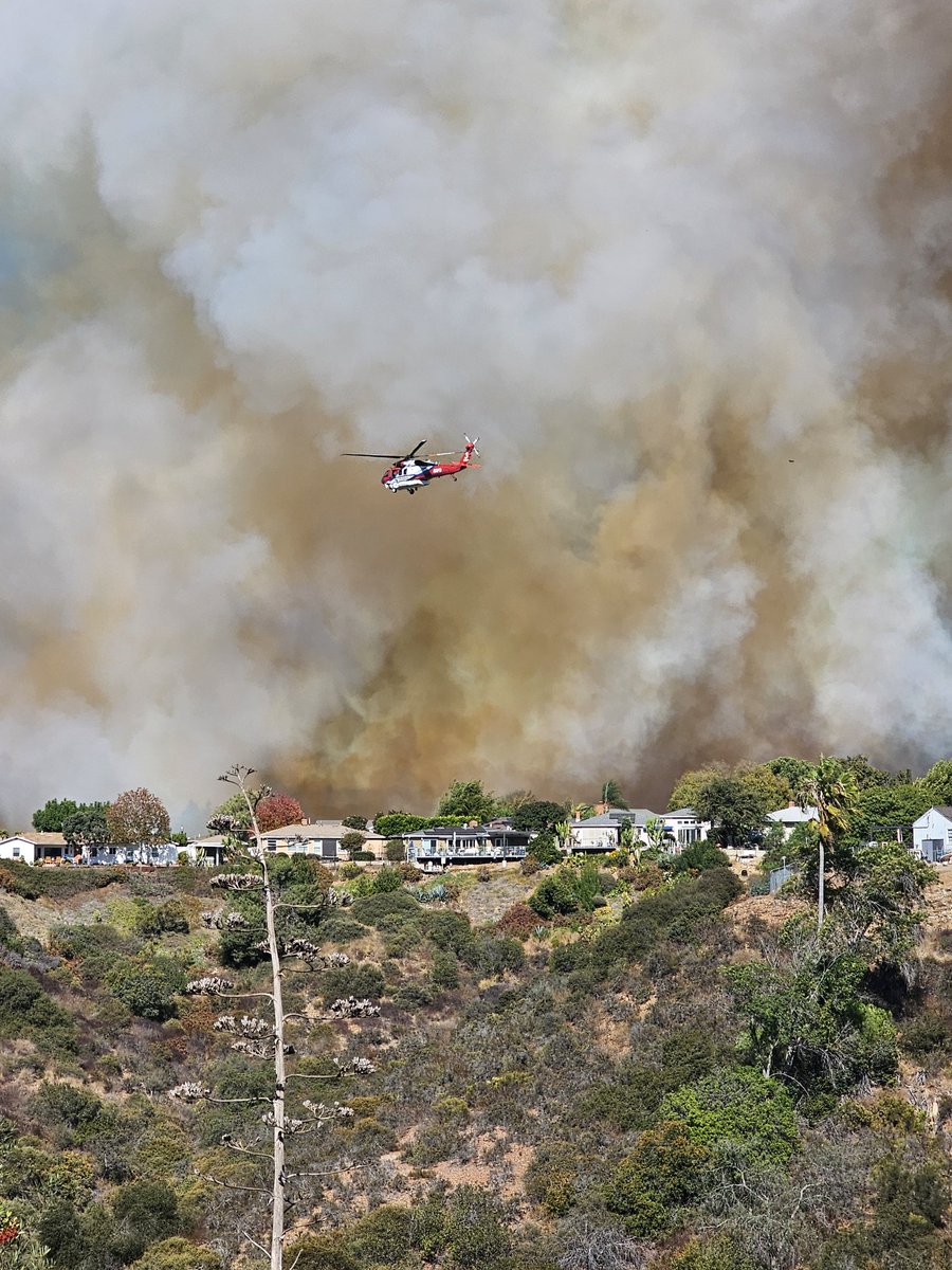 Thank you <a href="/CALFIRESANDIEGO/">CAL FIRE/San Diego County Fire</a> &amp; San Diego Fire Dept for your quick response to today's fire.  We appreciate you!