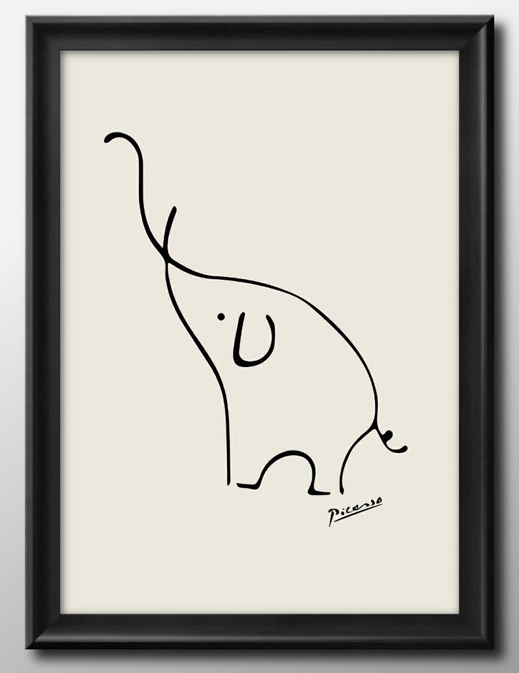 ピカソのゾウめっちゃかわいい。 