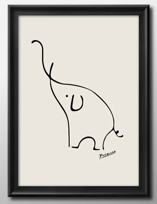 ピカソのゾウめっちゃかわいい。 