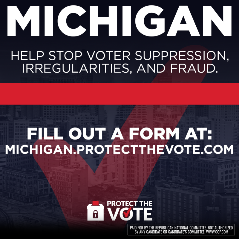 Republicans's tweet photo. 🚨ELECTION DAY ALERT🚨
If something seems not right at the polls, contact the RNC. 
Learn More about Filing a Report.