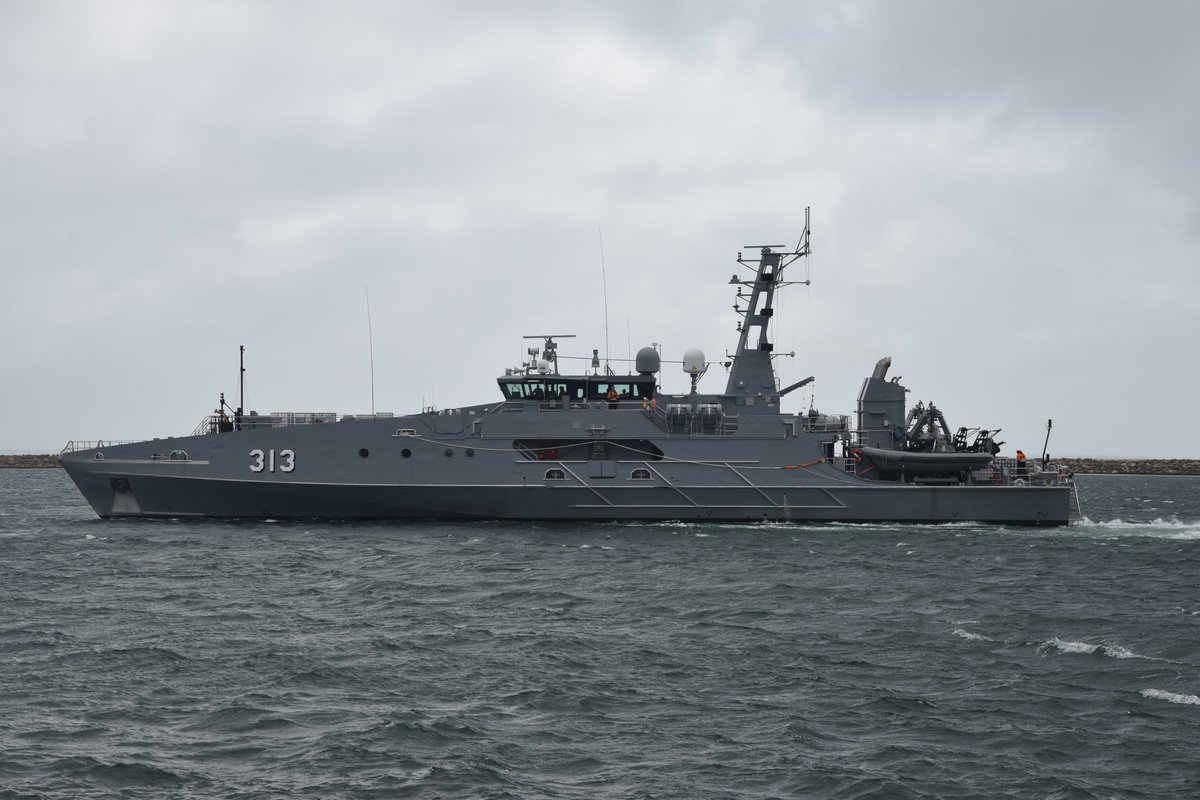 austal's tweet photo. @Austal Australia has delivered the eighth of ten Evolved Cape-class Patrol Boats (ECCPB’s) under contract to the Royal @Australian_Navy . 

The vessel, ADV Cape Schanck (313), is the eighth ECCPB to be constructed and delivered from Austal’s Henderson, Western Australia shipyard in four and half years. 

Austal Limited Chief Executive Officer Paddy Gregg said Cape Schanck highlights Western Australia’s naval shipbuilding capability, productivity and reliability, and Austal Australia’s successful collaboration with industry and project partners to deliver eight patrol boats in four and half years.

“Austal Australia, with the help of our valued supply chain, industry and project partners, have now delivered eight Evolved Capes to the Royal Australian Navy in just four and half years. That’s an outstanding track record of productivity, with one 58 metre patrol boat delivered (on average) every 6 to 7 months, Mr Gregg said.

“We were awarded the Evolved Capes contract in May 2020 and now, less than 5 years later, we have delivered eight boats, despite the challenges of the COVID pandemic and in addition to the (now) 24 Guardian-class Patrol Boats we’re also delivering to @DefenceAust.

“The Western Australian naval shipbuilding industry should be incredibly proud of this impressive performance, which clearly demonstrates the Henderson Defence Precinct’s capability, productivity, and reliability. Austal Australia, and our 200+ supply chain partners are successfully contributing to the National Naval Shipbuilding Enterprise and Australia’s sovereign capability through the delivery of the Evolved Cape-class Patrol Boat Project."

“Our congratulations to the Royal Australian Navy on the delivery of ADV Cape Schanck and sincere thanks to the Austal Australia team, the Department of Defence and our supply chain partners in Western Australia and across the country, for their continued support.”

Learn more at https://t.co/FnNfPBHaed

#austal #austalaustralia #ausnavy #evolvedcapeclass #patrolboats #defence #defenceindustry #hendersondefenceprecinct #westernaustralia #sovereigncapability