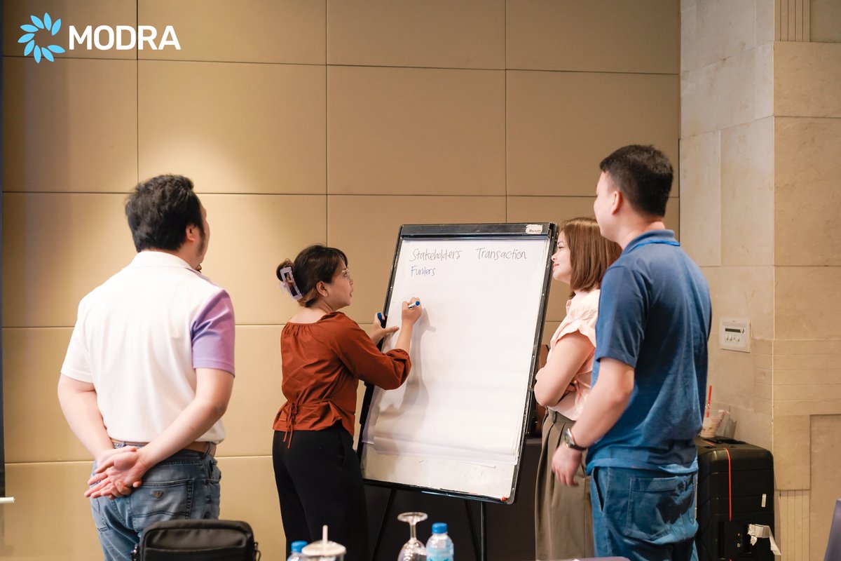OUCRU_Programme's tweet photo. @GayeProctor is training #MODRA scientists on how to manage their research project effectively:
✔️Planning & progress tracking
✔️Stakeholder management
✔️Risk control
Stay tuned to watch our researchers fast-track their scientific careers through the #MODRA journey 🚀 https://t.co/kRgjm9BGNK