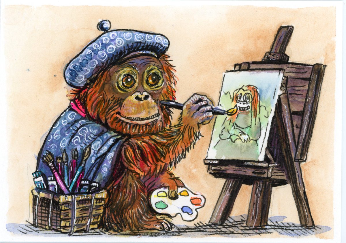 LifeImitatesDdl's tweet image. #DoodlewashNovember2024 prompt: Art Supplies.
Did you know it’s believed Leonardo Da Vinci only finished 20 paintings in his lifetime? @kuretakezig_usa Managaka Zig Pigment pen &amp;amp; #paulrubenswatercolor Watercolor on #Etchr postcard.  @kuretakejapan #paulrubensart @etchr_lab