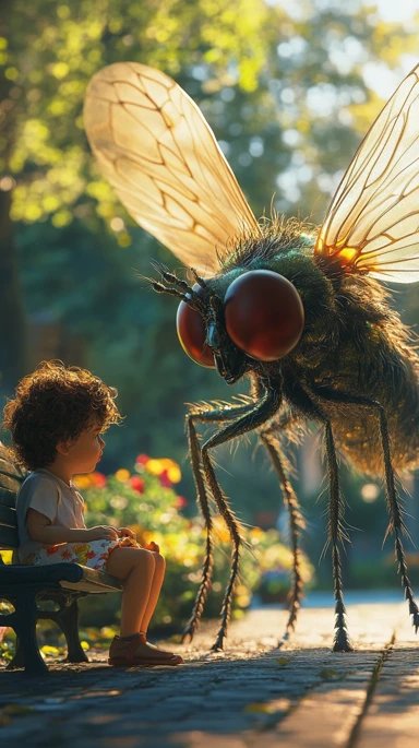 primaprompt's tweet photo. Stunning art alert! 🎨 Dive into a whimsical scene of a giant fly and curious child in a peaceful park. Fascination meets wonder in this surreal masterpiece. #Promptshare #artwork #AIart

Explore more at: https://t.co/FjUyugRKbs https://t.co/YgvxQrwkYg