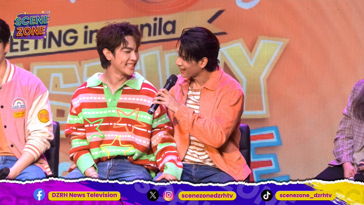 scenezonedzrhtv's tweet photo. Heads up, #TwoWorlds fans!
Miss niyo na ba sina Max, Nat, Mon, Pak, at Gun?

Balikan ang kilig vibes at panghaharana ng Thai BL stars sa kanilang ‘Destiny of Love: Two Worlds Fan Meeting in Manila.’ 

NOV. 2 | 12NN | #SCENEZONEsaDZRHTV https://t.co/auaXqK725g