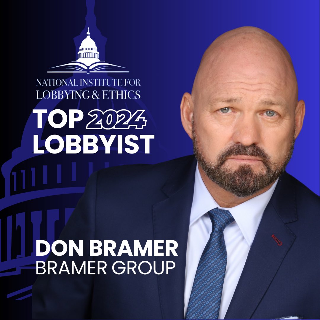 BG congratulates Donald R. Bramer, Chairman, on being selected as a NILE 2024 top lobbyist.

#NILETopLobbyist
