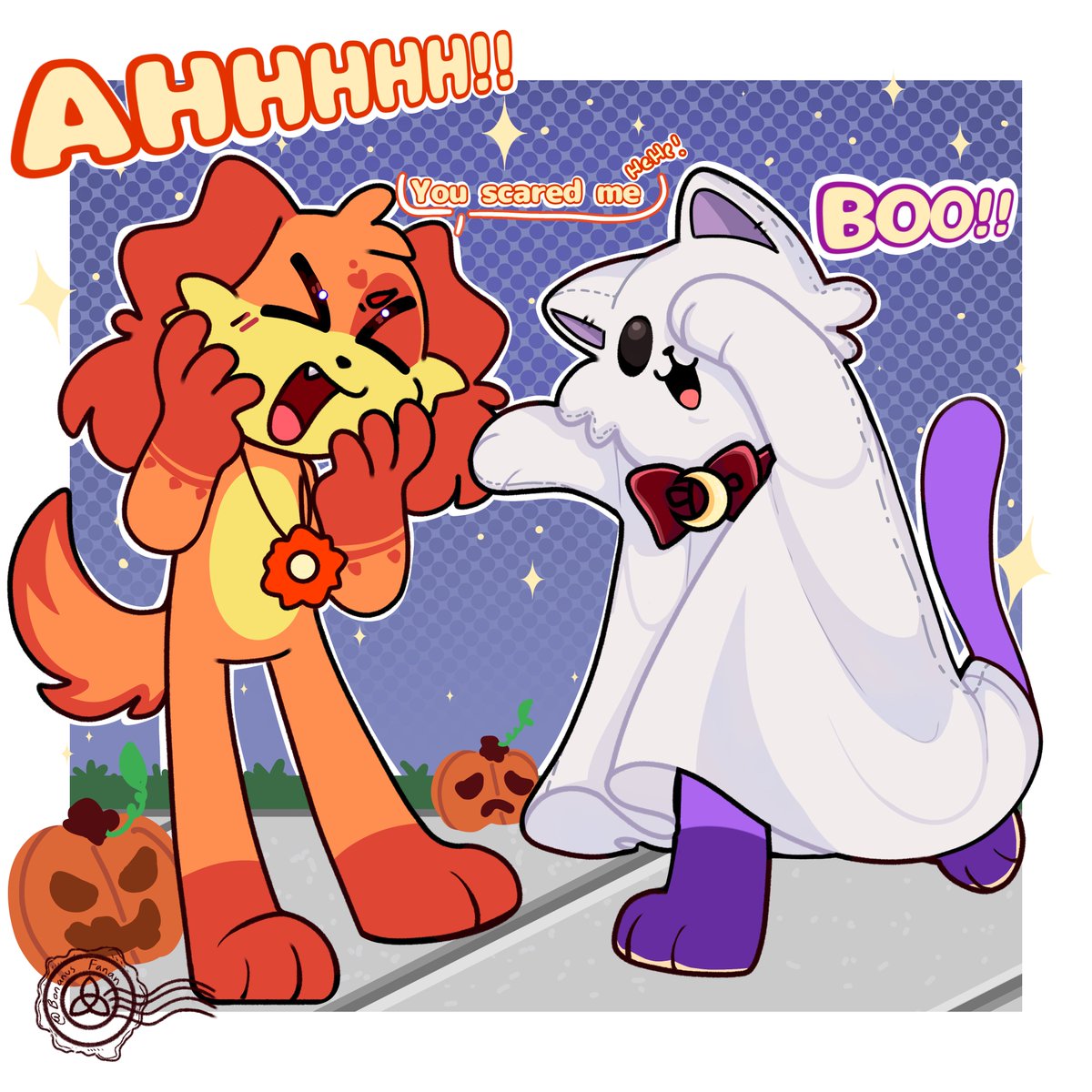 BonanusFanan's tweet photo. Day 28: Scary👻❗️
•BOO!! (Hoping yall's trick or treating goes well!!)
#SmilingCritters #catnap #dogday #smilingtober #PoppyPlaytime https://t.co/7uQVIZdS6I