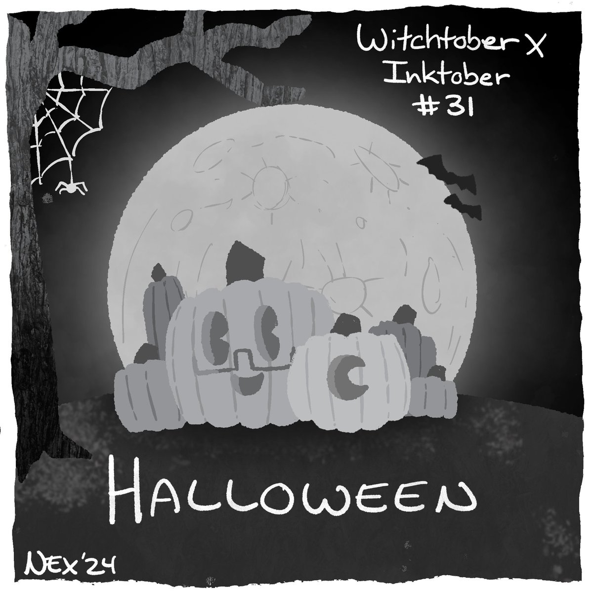 Witchtober/Inktober Day 31: Halloween

IT IS DONE. We made it lads! I think this Inktober taught me that I shouldn't underestimate myself because I did things I didn't think I'd do.

#witchtober2024 #inktober2024 #inktober #witchtober