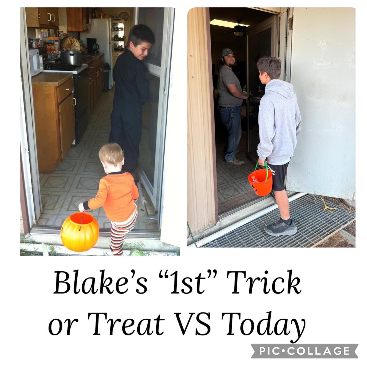 ktondre's tweet photo. Let the record reflect that Travis was a very UNwilling participant to my shenanigans !!!  ￼

2011 versus 2024

Today, Blake is going to his 1st Halloween “party” and spending the night.   

We have no school tomorrow! https://t.co/rM2Xcn2MnU