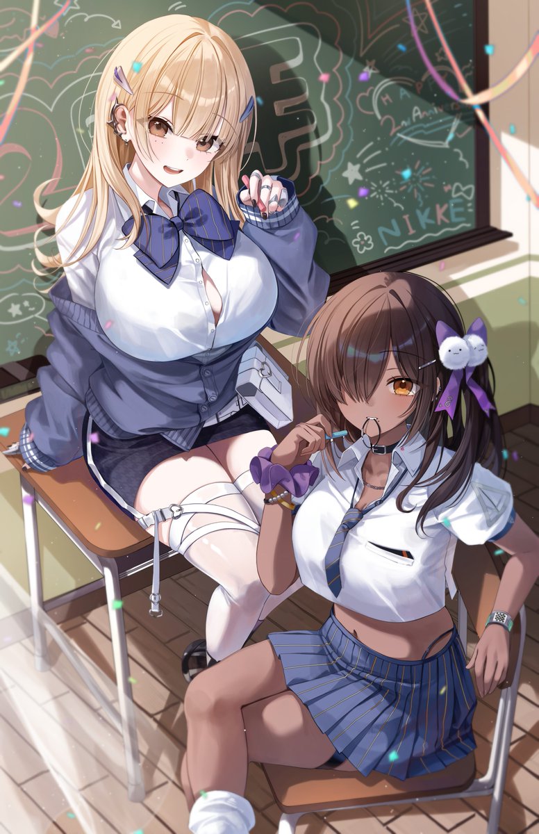 니케 2주년 기념 축전을 그리게 해주셨습니다!
따듯한 교실에서 나가, 티아와 함께 2주년을 축하해보아요✨

#니케 #NIKKE #니케2주년 #나가 #티아