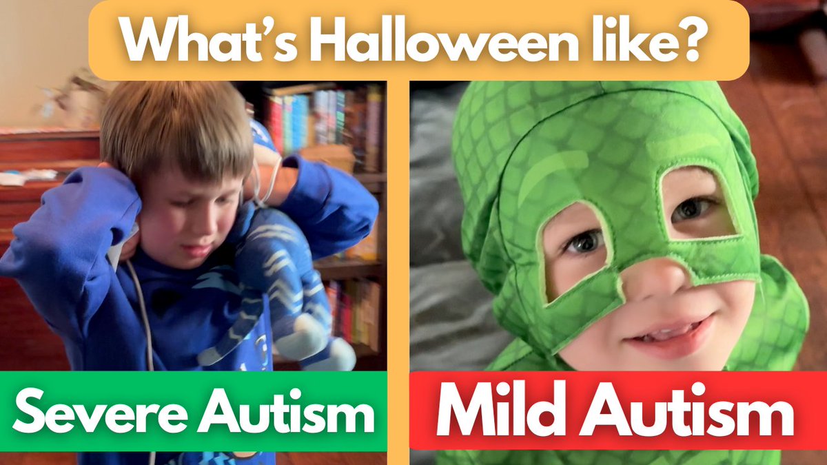 7Ahead1's tweet photo. What's Halloween like with severe and mild autism? Join us on the 7-Ahead you. tube channel to find out. https://t.co/2yayWWRiPT