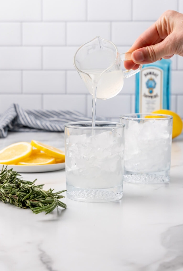 GourmetCraze's tweet photo. 🍸 Sip on a refreshing Lemon Rosemary Gin Fizz! Mix gin, lemon juice, club soda, and shake for fizz. Garnish with lemon & rosemary. No egg white needed! #GinFizz #HomemadeCocktail #Refreshment https://t.co/9m5Ei8AndJ