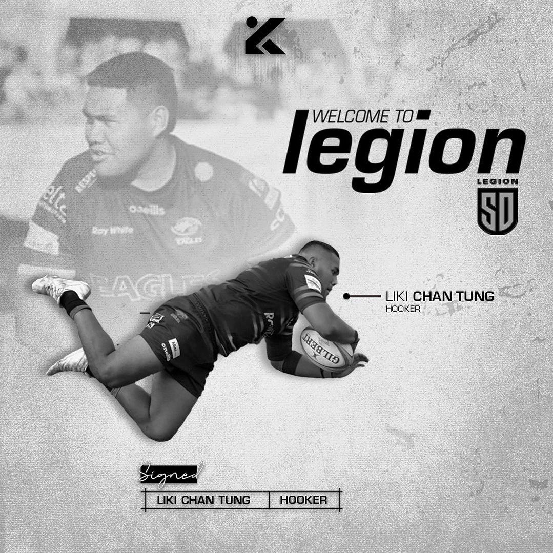 KHAOS_Sport (@khaos_sport) on Twitter photo Committed 📄✍🏼 to the <a href="/SDLegion/">San Diego Legion Rugby</a> , Liki Chan Tung! 🔥
Excited to announce that explosive hooker Liki Chan Tung has officially signed with the San Diego Legion for the upcoming <a href="/usmlr/">Major League Rugby</a> season. Liki is ready to bring his talent and passion to the field. 📄✍🏼
#UnleashKHAOS Committed 📄✍🏼 to the <a href="/SDLegion/">San Diego Legion Rugby</a> , Liki Chan Tung! 🔥
Excited to announce that explosive hooker Liki Chan Tung has officially signed with the San Diego Legion for the upcoming <a href="/usmlr/">Major League Rugby</a> season. Liki is ready to bring his talent and passion to the field. 📄✍🏼
#UnleashKHAOS