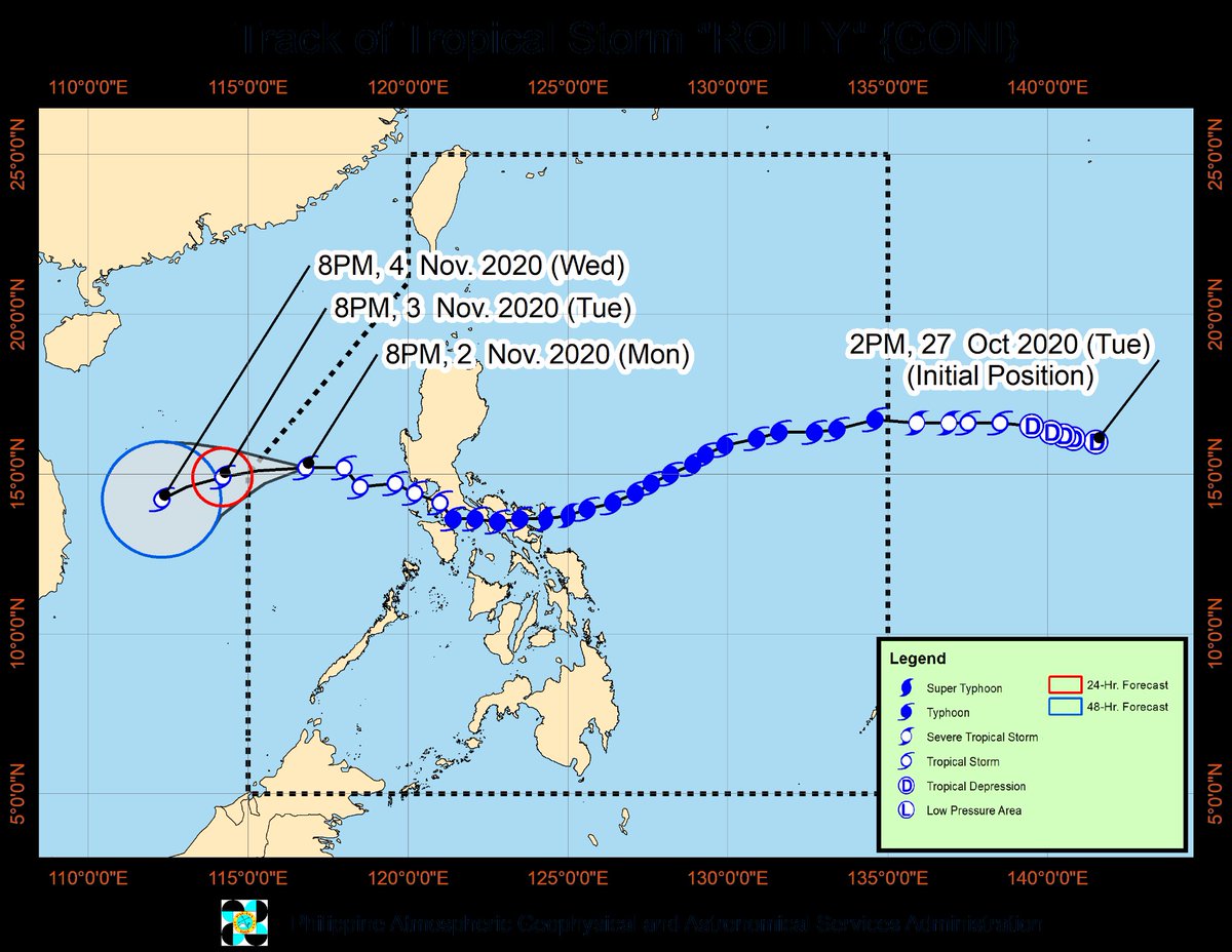 dayaobrencass's tweet photo. ON THIS DAY - 01 November 2020
STY #Goni (PH name '#RollyPH') made landfall over Bato, Catanduanes, with 1-min maximum sustained winds estimated to be at 315 km/h.
Goni continues to hold the record for strongest tropical cyclone to make landfall, till this day. https://t.co/TKQqbDwzMd