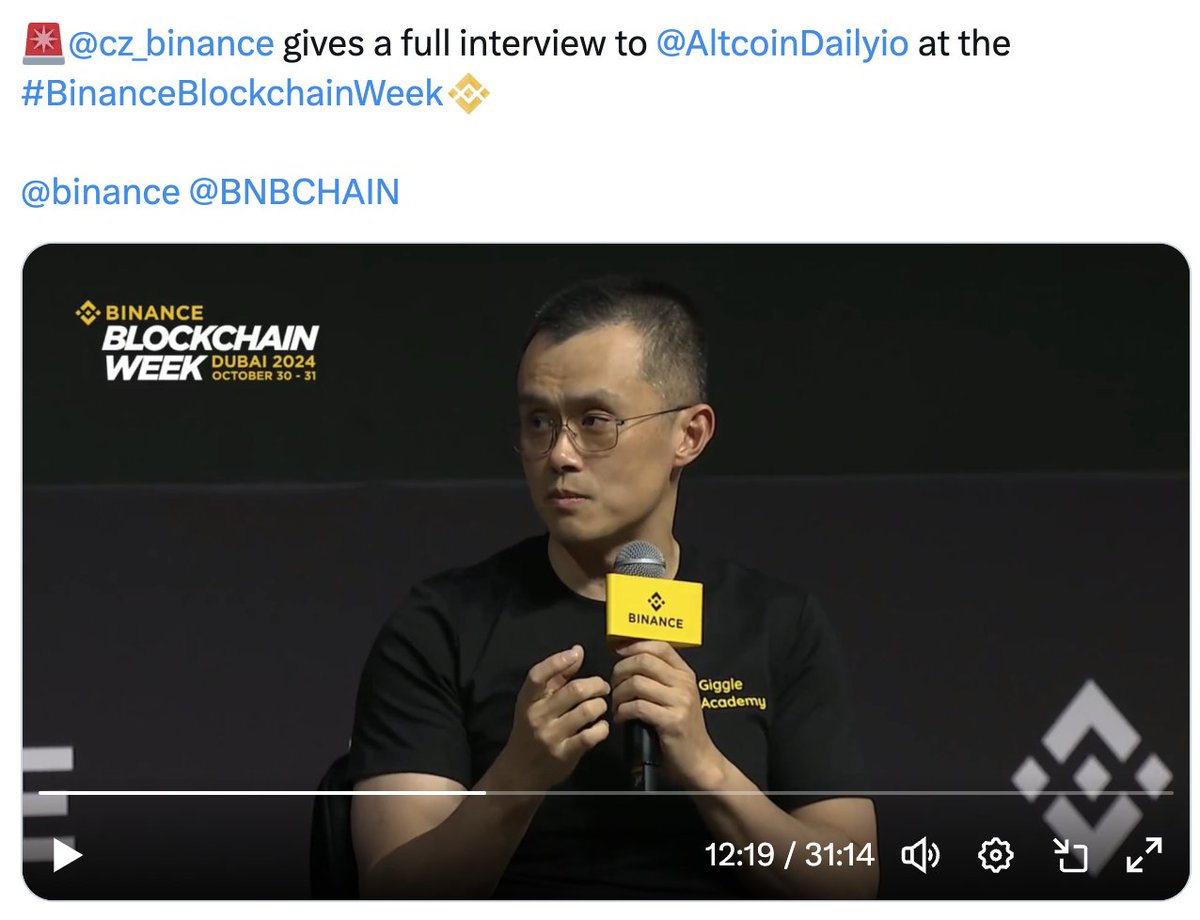 ToanGuru's tweet image. CZ chuyển hướng tập trung vào giáo dục &amp;amp; đầu tư với dự án Giggle Academy.
CZ lần đầu xuất hiện sau khi ra tù tại Binance Blockchain Week Dubai, chia sẻ về trải nghiệm 4 tháng trong tù và khẳng định không còn điều hành Binance nhưng vẫn là cổ đông lớn.