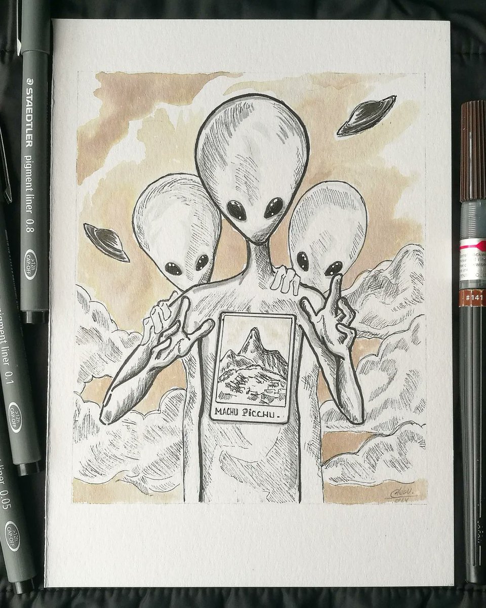aleav_art's tweet photo. Día31: #landmark

@inktober terminado.☺️

#inktober #ink #inktoberlandmark
 #inktoberfabriano2024 #inktoberfabriano #inktober2024  #inktoberday31 #tinta #drawing #sketchaday #lined #sketchbook  #dibujo #art #arte #artist   #inktoberlandmark2024  #inktober2024landmark #ufo https://t.co/fASmEgha2e