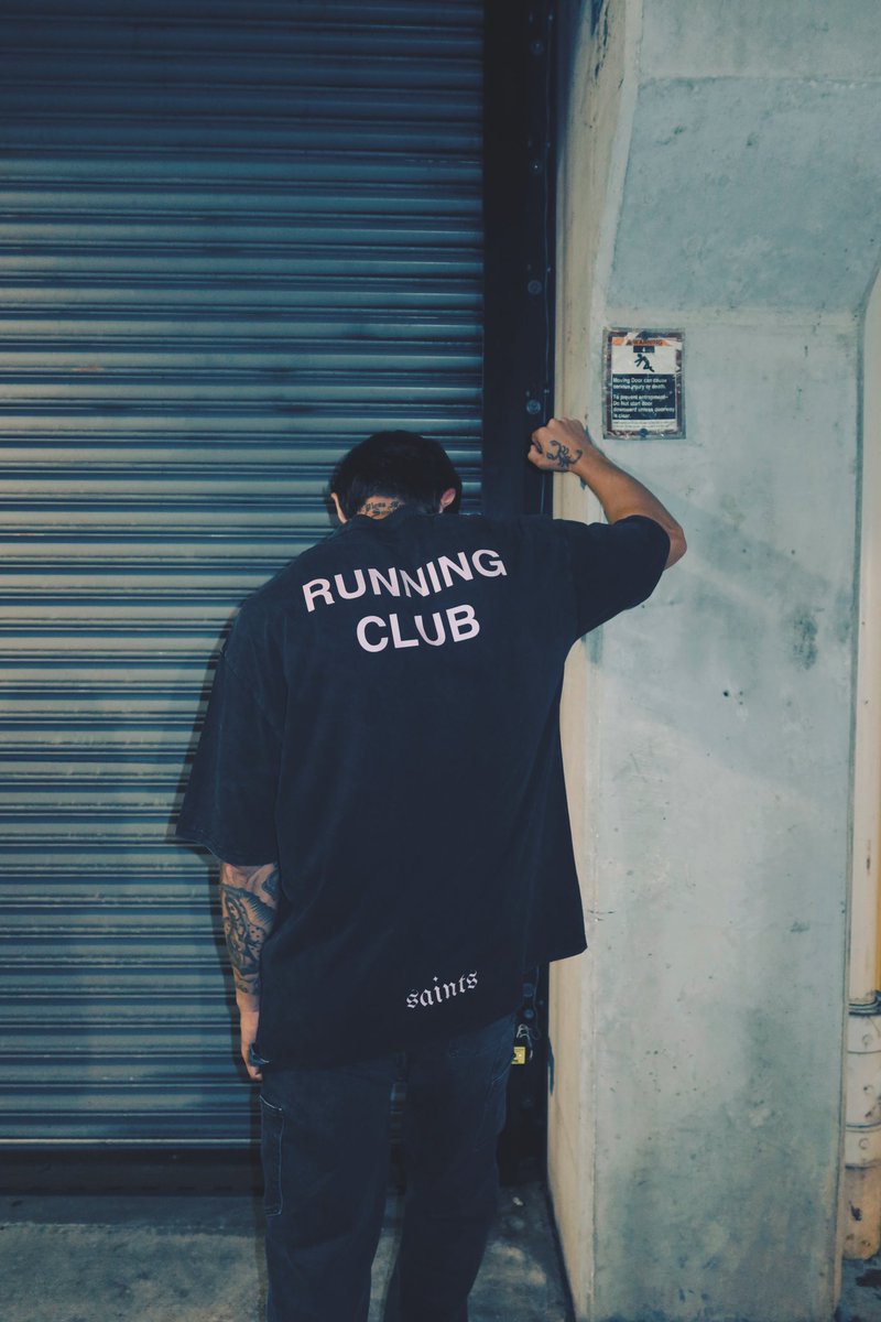 vergaraofficial's tweet photo. Saints Running Club merch in bio https://t.co/N0Qecv6cDr