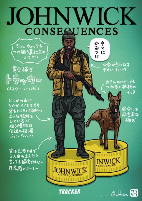 『ジョン・ウィック』シリーズは早く、裏社会のマタギこと、トラッカーのスピンオフを作ってほしい。コンセクエンスの169分って、長尺を見ていられたのは、この人とケインが脇を固めてくれたおかげだろうよ。何より、犬が大活躍するし。

#犬の日 

https://t.co/ZD5IMsjDWH 