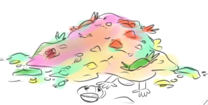 kuberish's tweet photo. Quick tumblr doodle before nap. Giants like Flams are generous on candy, but be careful :) https://t.co/yOMSdRvKSv