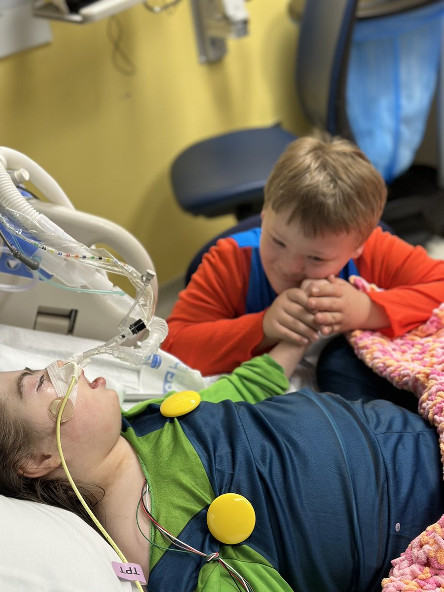 Today my babies got to see each other for the first time in 47 days.

Rosie has made a lot of progress recently. We are hopeful for the future, thankful for <a href="/archildrens/">Arkansas Children's</a> hard work to help her heal. Allowing brother to come see her for Halloween meant the world to our family.
