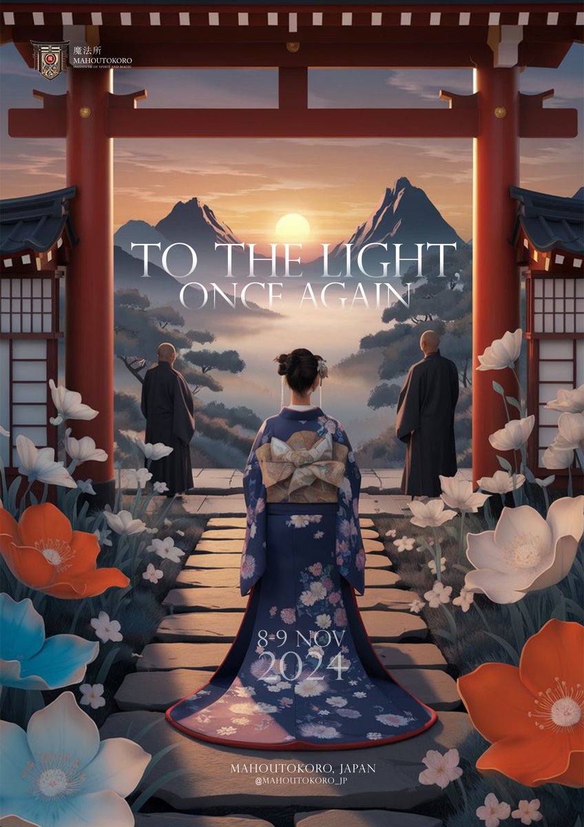 ⠀
⠀⠀𝗠𝗔𝗛𝗢𝗨𝗧𝗢𝗞𝗢𝗥𝗢 𝗘𝗩𝗘𝗡𝗧
⠀⠀“To the Light, Once Again”

⠀⠀2024年11月8日～9日
⠀