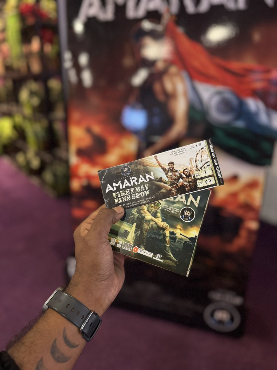 iM_naGen's tweet photo. Just watched the #AMARAN movie last night! Due to some technical issues, the review will soar into the world tonight or early tomorrow morning. Thank you for all the incredible support ♥️🙏🏽 Your patience is truly appreciated! Special thanks to Malaysian Sivakarthikeyan Fans Club! @MalaysiaSKFC_  #FilmyReact