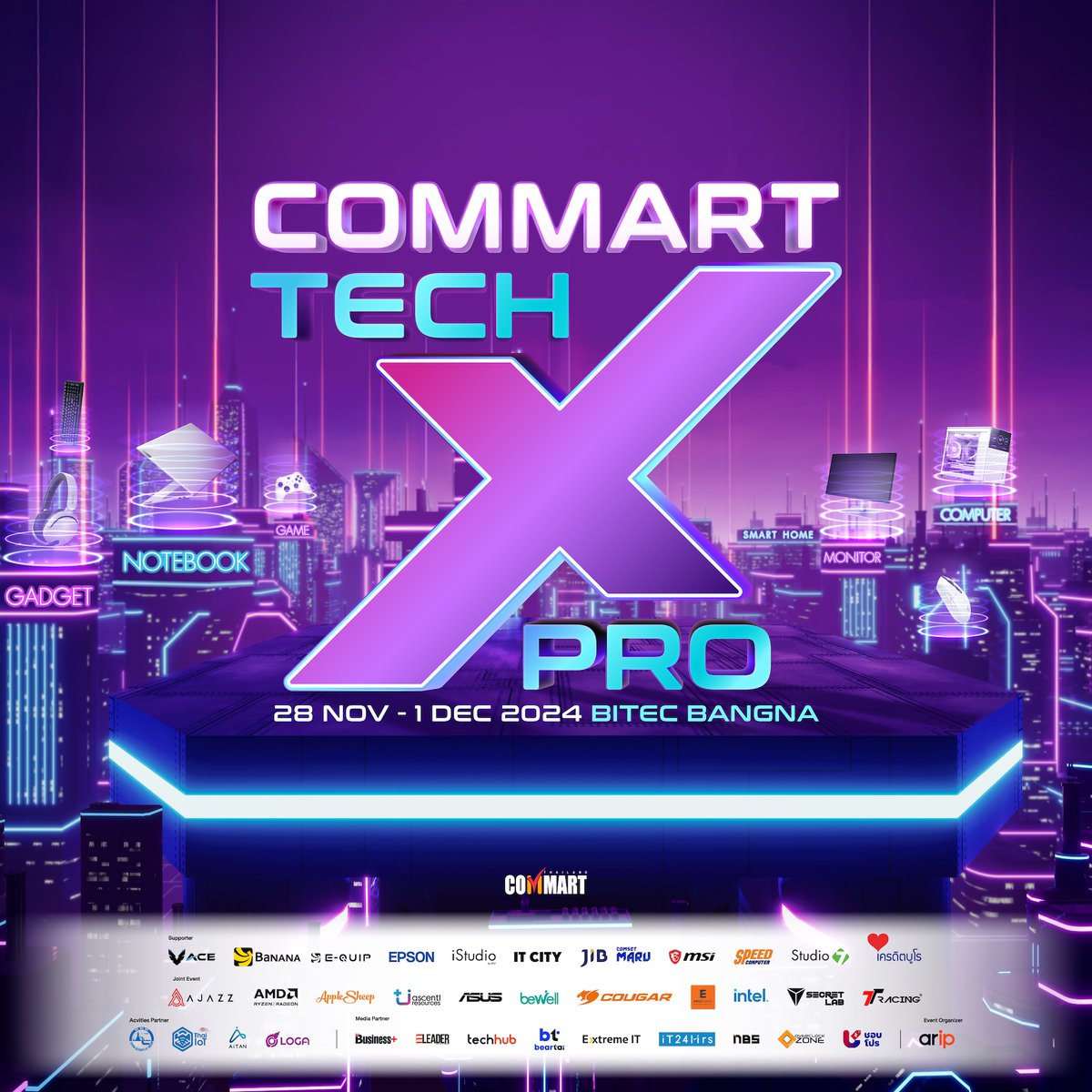 Commart's tweet photo. 📣 คอมมาร์ตลดแรงส่งท้ายปี 4 วันเท่านั้น เจอกันที่งาน Commart TechXPro 28 พ.ย.-1 ธ.ค. 67 เข้าฟรี 10.00-21.00 น. ที่ไบเทค บางนา
ลงทะเบียนเข้างานล่วงหน้า รับถุงผ้าฟรี https://t.co/JBQdsGCMvf
ดูเพิ่มเติม https://t.co/e1PTzcSgj7
#CommartTechXPro #Commart #Commart2024 #คอมมาร์ต https://t.co/jWlT6a2skW