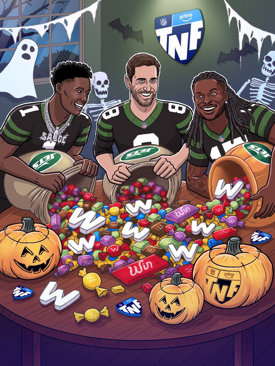 The <a href="/nyjets/">New York Jets</a> treat themselves to a Halloween W on #TNFonPrime 🍬