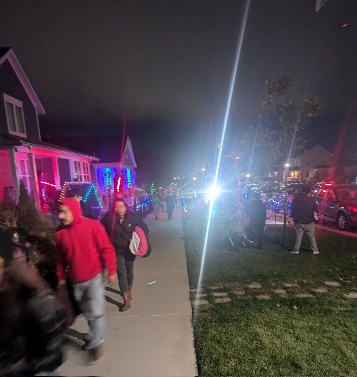 Daybreak is amazing on Halloween! One of the side effects of being a walkable community surrounded by a sea of car centric sprawl is lots of visitors driving here to let their kids trick or treat. Every sidewalk and street was jam packed tonight.