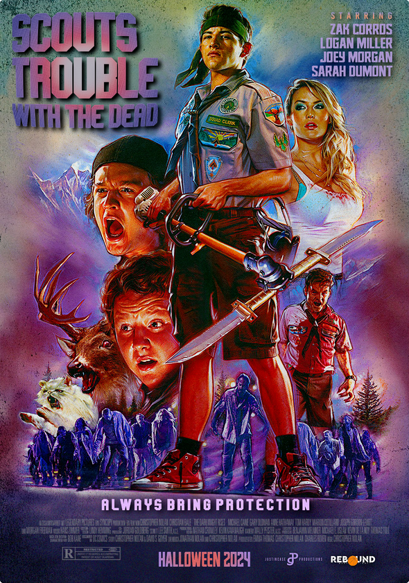 From Rebound producers Scott Tibolt and Brendon Wade. #ScoutsTWTD, starring Zak Corros, Logan Miller and Joey Morgan, is in theaters now. Find out where it’s playing and get your tickets! 🎟️➡️ jcp.co/ScoutsTWTDtix