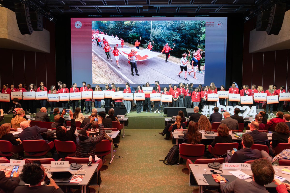 The 34th Intl’ Conference of the Red Cross &amp; Red Crescent concluded on Oct 31. Amid global divides, this platform keeps focus on humanitarian action and saving lives. Best wishes from #Beijing to all delegates as we work to alleviate suffering. #HumanityFirst #RCRC24