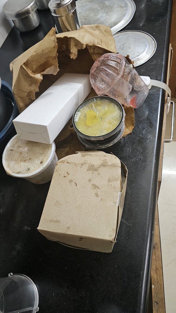 Rajendraskp's tweet photo. 1/2 Hi @Swiggy @harshamjty thank you for making this Deepavli very special and for reinventing special flavours just for me whether it's watermelon flavoured Dosas and capsicum flavoured undercooked smoked (fried) rice with overpriced menu, I know now why you charge 10rs extra. https://t.co/XViPvVonsx
