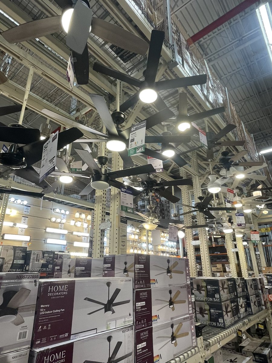 What if we kissed under the Home Depot ceiling fans